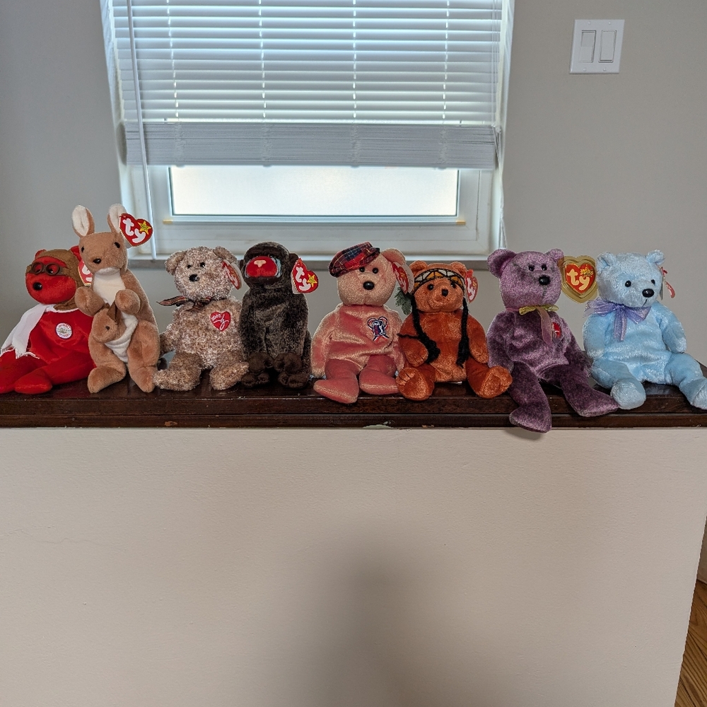 Ty Beanie Babies Colorful Bear Collection